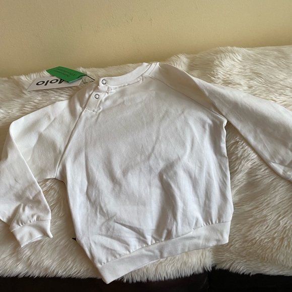 Molo Boy's Esco Lion Cub Graphic Sweatshirt Size 18M Cream, tan, brown - Picture 5 of 8